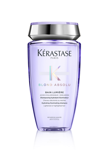 Kérastase Blond Absolu Bain Lumière, shampooing hydratant pour cheveux blonds décolorés ou méchés, 250ml